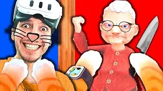 SOY un GATO en REALIDAD VIRTUAL y HAGO BROMAS a LA ABUELA - I Am Cat VR