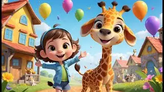 Giraffe Counting Rhyme | Fun Counting Song for Kids | Learn Numbers with Giraffes