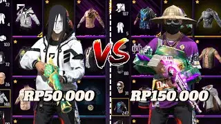 REVIEW AKUN FF HARGA 50.000 VS 150.000!! ADA SG REAPERR🥶🔥