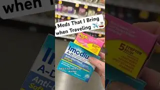 Meds That I Bring when Traveling ✈️🚢 #doctor #pharmacist #pharmacy #travel #vacation #tip #learn