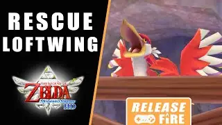 The Legend of Zelda Skyward Sword HD Switch how to rescue Loftwing bird - Break the wooden beams