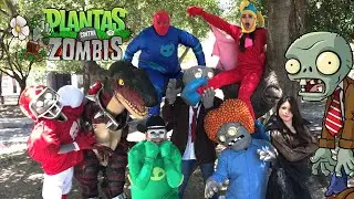 Plantas VS Zombies atacan a Heroes en Pijamas / Manito y Maskarin