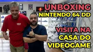 🔍 Unboxing de um Nintendo 64 DD no Brasil !! Caçada Gamer na Casa do Video Game com o Tiozão! 🎮
