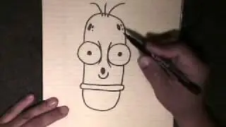 How to draw a funny cartoon character (step by step)