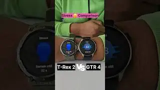 Amazfit GTR 4 Vs Amazfit T-Rex 2 Stress Comparison #amazfitgtr4 #amazfittrex2