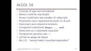 CH01+02 Lec06 ALGOL