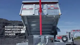 HD Series Galvanized Dump Trailer 14k to 21k by N&N Trailers