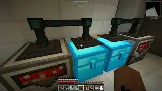 FTB Sky Adventure Ep89 Setting up Mechines in the Factory