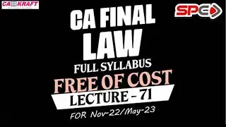 CA FINAL LAW   LECTURE 71   FOR NOV 22 MAY 23   SEBI 13