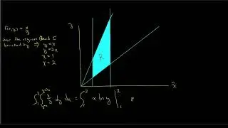 Example 1 of a Double Integral over a Region