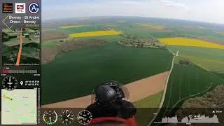 Vol du 16 avril 2023 St Andr&eacute; [LFFD] / Dreux [LFON], survol de Senonches. Autogire Magni M22Voyager.