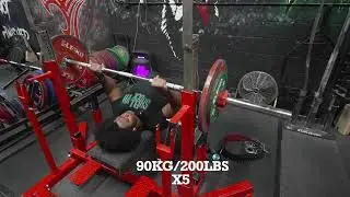 FULL POWERLIFTING WORKOUT DAY 31 | PAUSED SQUAT 551 X 4