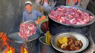 LALCHAPUR ROSH RECIPE | STREET FOOD PESHAWARI DUM PUKHT MAKING | PESHAWAR STREET FOOD PAKISTAN