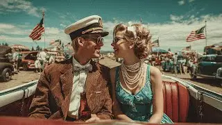 Stars & Swing | 1940s American Jazz Love by the Roadside
