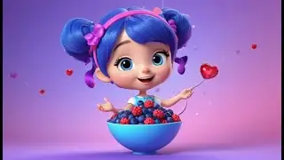 Baby Lila Eats Blueberries | Healthy Snack Song for Kids | Fun Fruit Learning Rhyme