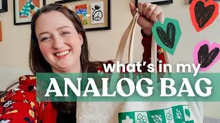 CREATING AN ANALOG BAG | Avoid Doomscrolling with Screen-Free Hobbies & Mindful Living