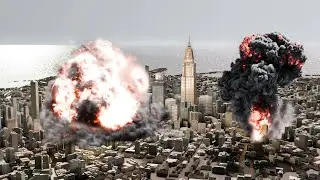 Сравнение размеров взрывов | 3D анимация