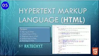 05 Big, Anchor, Emphasis, Embed & Font tag in HTML || HTML for Absolute Beginners || 1080p