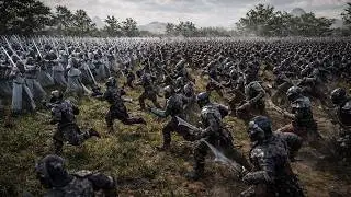 SAURON'S 1,810,601 ORC SWARM vs 33,010 SAMURAI + JEDI WALL | UEBS2