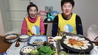 먹방MUKBANG 냉동삼겹살에 묵은지,김치국 PORK BELLY & KIMCHI SOUP (EATING SHOW)