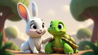 A Gentle Bedtime Story for Kids | The Rabbit and the Turtle Become Friends 🐇🐢
