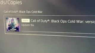 CALL OF DUTY BLACK OPS COLD WAR WARZONE UPDATE VERSION 1.22 DOWNLOADING CROSS GEN BUNDLE PS5