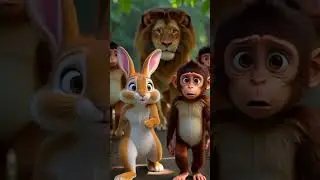 Jungle Family Adventure Story for Kids | Monkey Elephant Dog Cat Fun Moral Animation Kids Video 3D