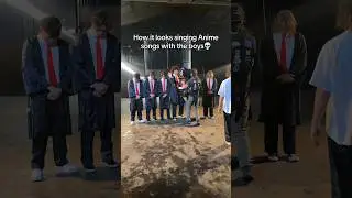 anime songs with the boys 😍