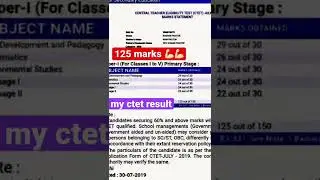 #ctetresult  |my result| hard work  #short #ctet #ctet_result#ctetresult2022 #youtubeshorts