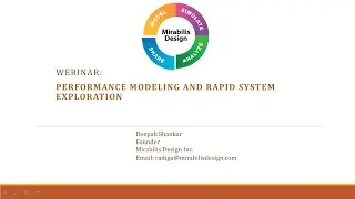 Webinar: Performance Modeling and Rapid System Exploration