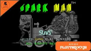 SPARK MAN | ARCADE PLAYTHROUGH | SUNA ELECTRONICS 1989 | Continue Player 2