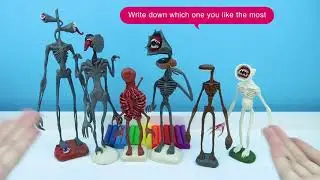 All Siren Head with Clay 🔊Trevor Henderson Creatures / clay tutorial