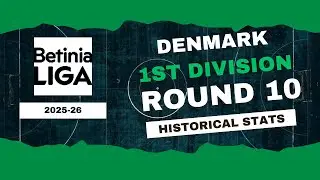 Denmark | 1st Division Stats Round 10 2025-26 | Historical Stats | OverGolStats