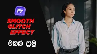 How to add premiere pro transitions Sinhala | Glitch transition premiere pro