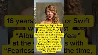 Taylor Swift Makes GRAMMY History with 4 AOTY Wins #taylorswift #short #shorts