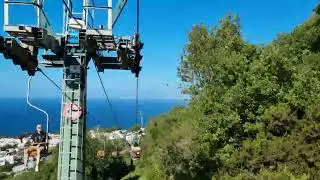 Monte Solaro &rarr; Anacapri (Chairlift Descent, POV, Hyperlapse)