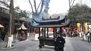 苏州 冬天的寒山寺 步行  4H HDR  walk city