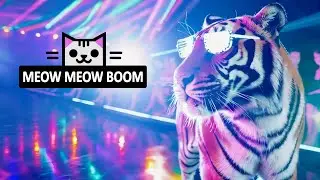 Funny AI Animal Videos - Meow Meow Boom - Catwalk Cats Official AI Music Video