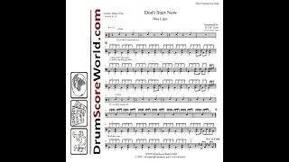 Drum Score - Dua Lipa - Don't Start Now (preview)