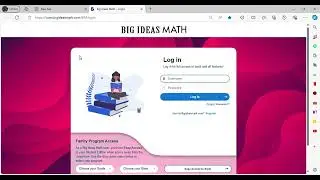 Big Ideas Math   Login and 1 more page   Work   Microsoft​ Edge 2024 10 16 19 31 00