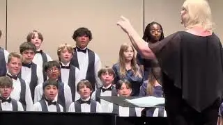 Gunderson MS girls/boys 7th/8th grade choir Madrigal Festival UNLV perf song 3 04/17/24