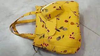 Diy  : New Design travel bag / handbag cutting and stitching tutorial । Contact for order 9837821896