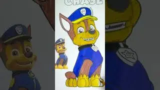 PAW Patrol   Painting Chase #painting #artshorts #drawing