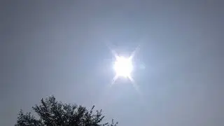 haze milky blue sky strange sun 7/24/2025 3pm