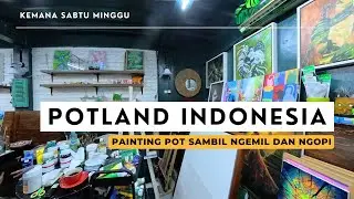 Ajak Anak Painting Pot Mini sambil Ngemil dan Ngopi - Potland Indonesia (Kemana Sabtu Minggu #1)