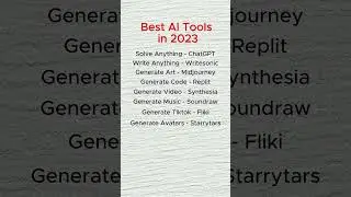 Best AI tools in 2023 #aitools2023 #aitools #chatgpt #bestaitool
