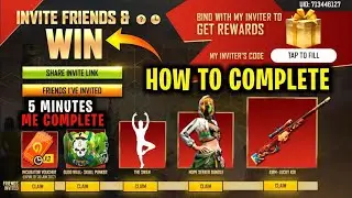 How To Complete Invite and Win Event Free Fire | Invite & Win Free Fire | Invite Friends Free Fire