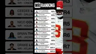 Wide receiver rankings! #widerecievers #fantasyfootball #wanna #9pwrf