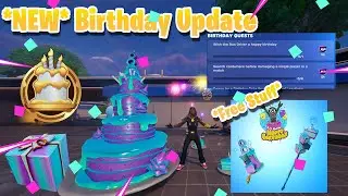 Получите ВСЕ БЕСПЛАТНЫЕ награды ко дню рождения Fortnite БЫСТРО! 🎂 (Руководство по заданиям)