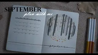 Plan with me September 2022 | beginner bujo | simple & easy  | Bullet Journal | aspen trees | autumn